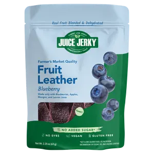 Blueberry Fruit Leather by Juice Jerky - Farmers Market Quality, Hand-made, No Added Sugar