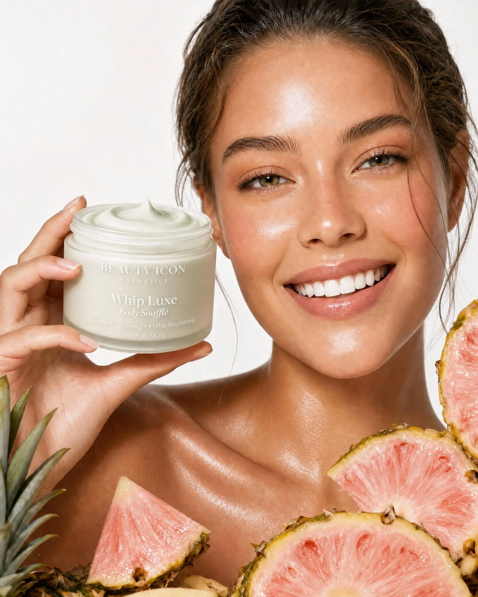 Body Soufflé, Miami Nectar, Hydrating Bath & Body Care Moisturizer for Daily Skin Nourishment