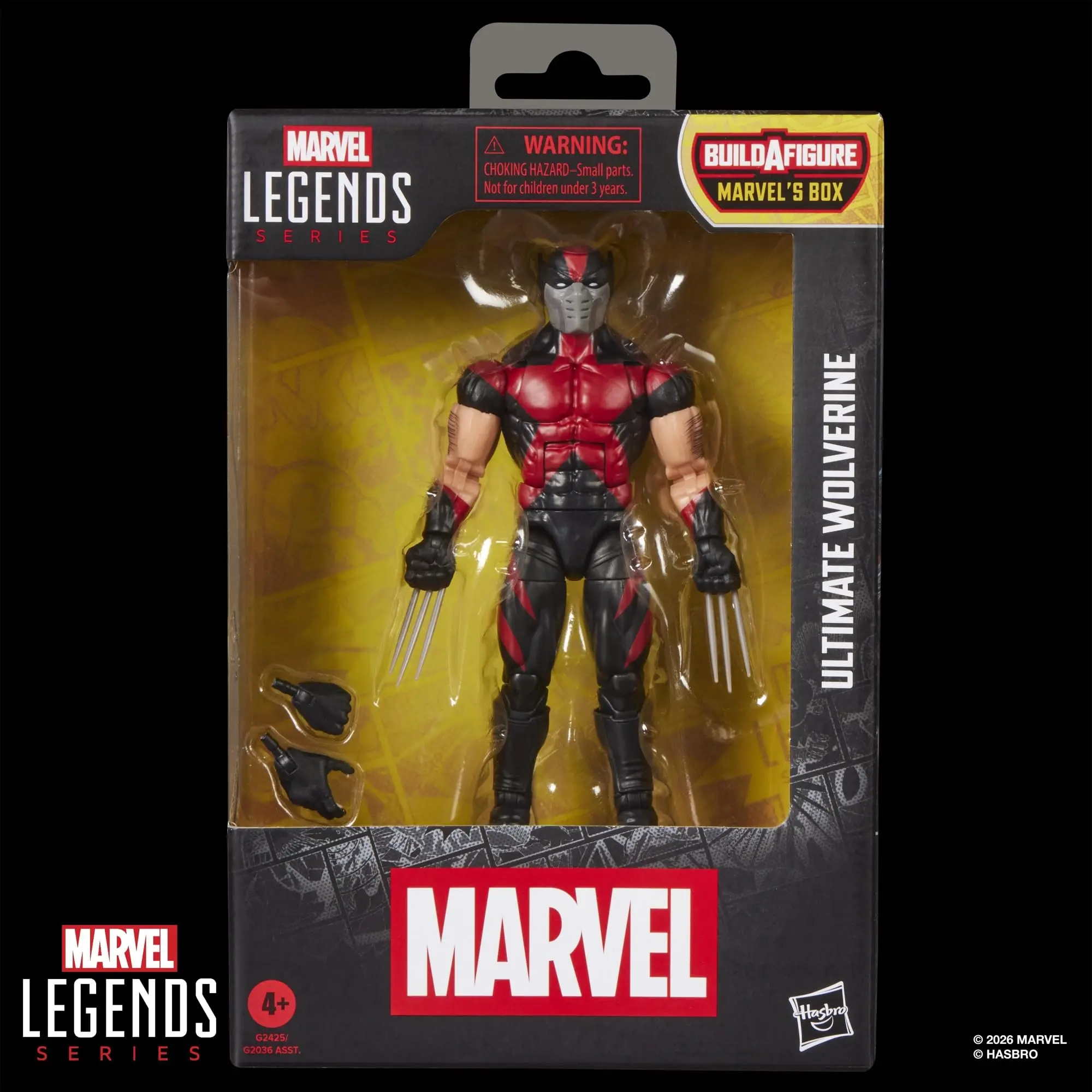Marvel Legends Ultimate Wolverine, 6-Inch X-Men Action Figure from Ultimate Universe Comics with Alternate Claw Hands
