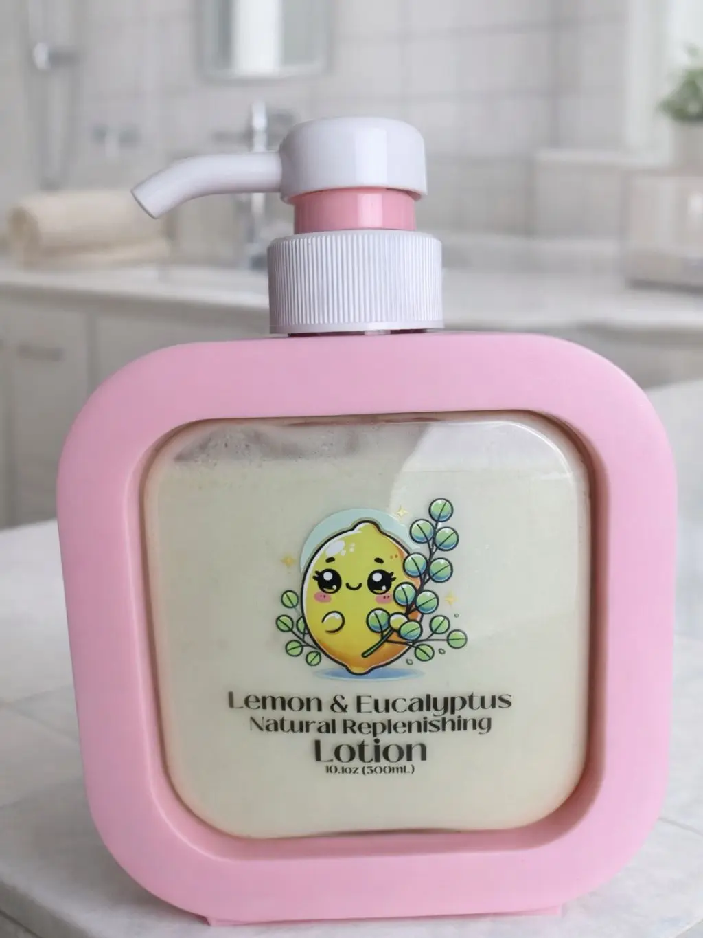 Soap-er Cute Lemon & Eucalyptus Natural Replenishing Lotion