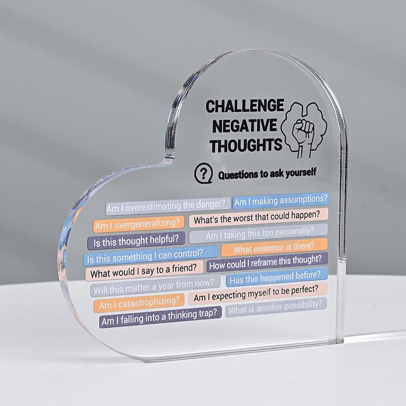 Acrylic  Heart Ornament, Heart-shapedSouvenir  & Anniversary Gift for Mother, Friendsand  Lovers