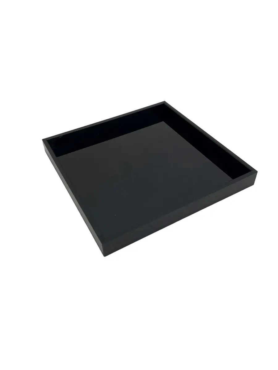 Rosseto LDT154 Rectangular Infusion Beverage Dispenser Base Tray, Black, Rectangular Tray