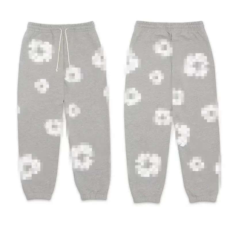 Grey pants (white floral wreath)