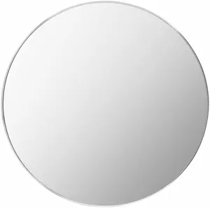Pontalina Round Silver Gray Mirror