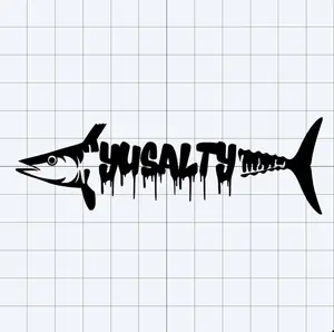 YUSALTY Drip Font Decals