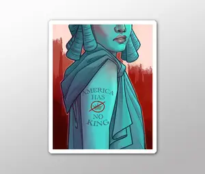 Political Decal - No King sticker