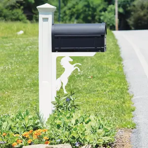 JennyGems Horse Mailbox and Decorative PVC Porch Bracket, Mailbox Decor for Outside, Barn Decoration, 21 Inch, Made in USA