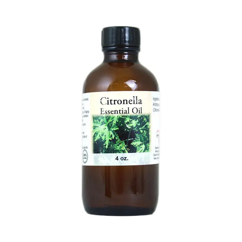 Citronella Essential Oil - 4 oz. - Cymbopogon nardus - Calming Scent with Cinnamon Twist - Ideal for Diffusing & Insect Repellent - O-C814-E
