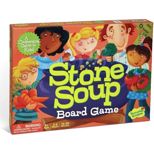 Stone Soup Cooperative Memory Board Game for Kids Ages 4+, Educational Memory Play & Teamwork Focus Game, Fun Family Learning Activity for Preschoolers, Game System