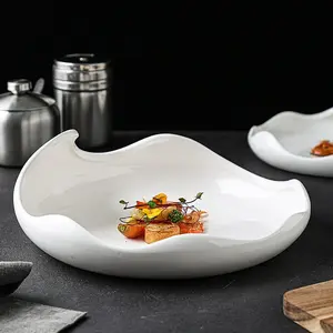 White Porcelain Serving Dish | Ridged Design | 3 Sizes