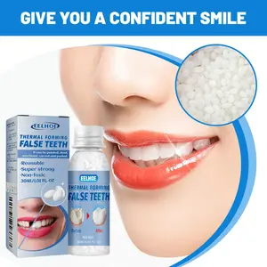 3-Minute Tooth Making,Dental Repair Denture Repair Beads,Dental Tools for Fixing Filling Missing Broken Tooth Moldable Fake Teeth,DIY Heat Fit Beads