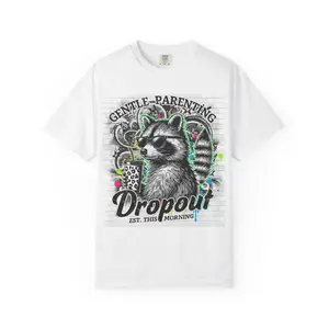 Gentle Parenting Raccoon T-shirt, Unisex Graphic Tee, Cool Parent Shirt, Perfect for Gifts, Family Gatherings, and Casual Wear