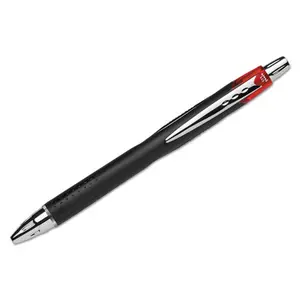 Uni-Ball UBC73834 1 mm Bold Red Ink Black Barrel Jetstream RT Retractable Roller Ball Pen