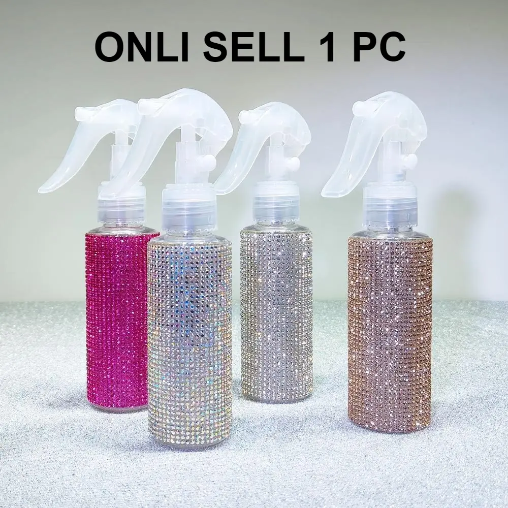 100Ml Liquid Water Spray Bottle Versatile Refillable Design Dispenser Bottle with Diamond Embellishments, Shaped Like a Small Mouse, Storage Bottles