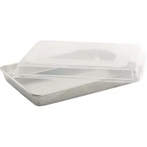 Natural High Sided Sheet Cake Pan, Silver
