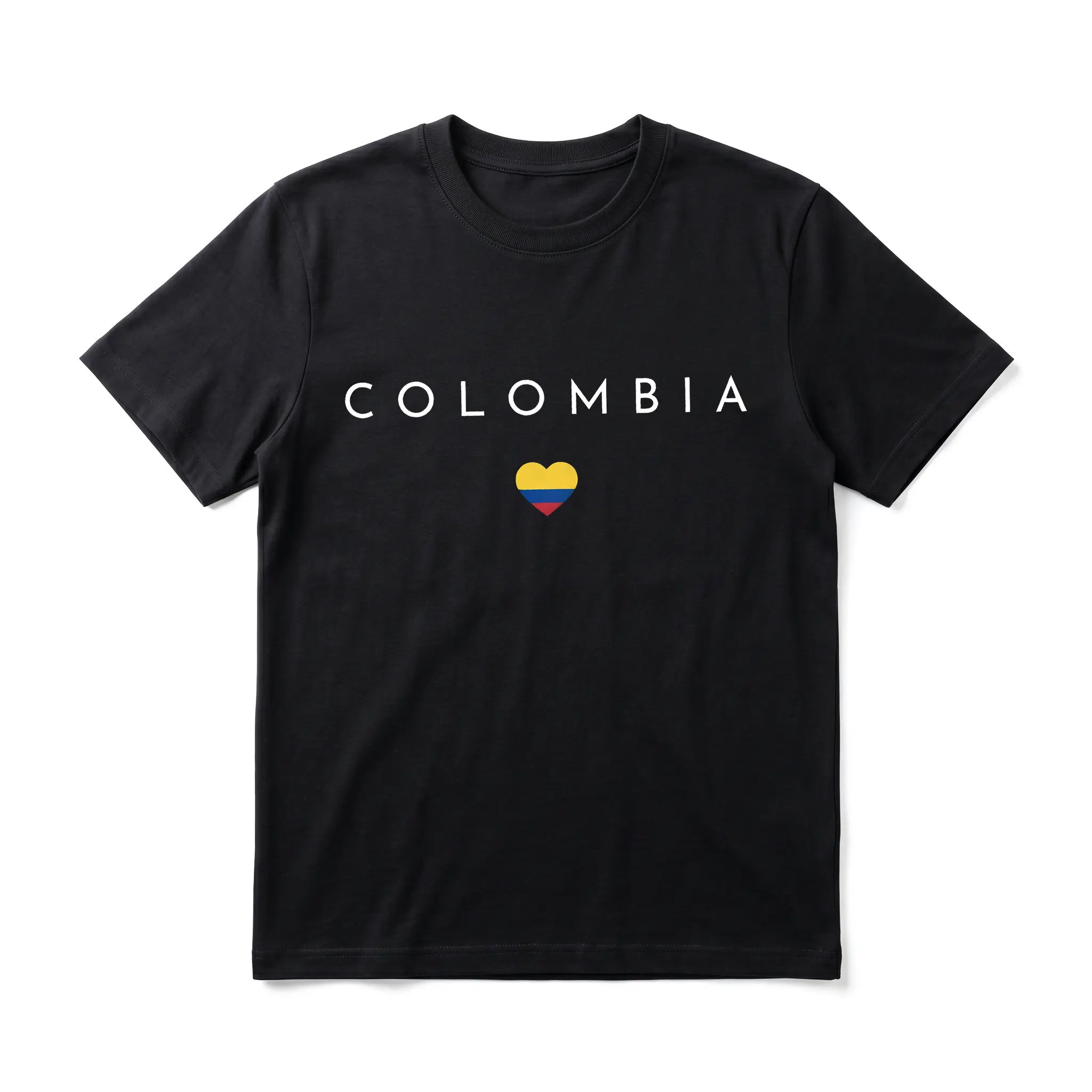 Colombia Pride Men's Graphic TShirt,  Short Sleeve Soft Top, Minimalist Bold Typography Graphic Print Design, for Daily Wear, Streetwear, Vacation, Birthday Gift, Gift for Men, Women and Friends