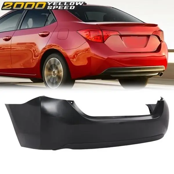 Rear Bumper Cover Replacement Fit For Toyota Corolla Sedan 2014-2019