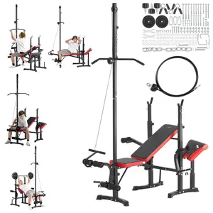 Spring new arrivals Weight Bench, Multi-Functional Adjustable Bench, 600lbs Exercise Sit up Bench for Full Body Workout, Weight Bench Press for Home Gym Strength Training, Flat Utility Bench with Fast Adjustment