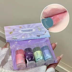HERORANGE 4-Piece Lip Oil Set | 24H Hydrating & Moisturizing Plumping Treatment, Hydrate. Non-sticky, transfer-proof glossy finish. Perfect for on-the-go winter lip care.