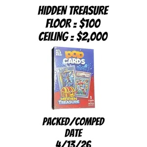 1x POP CARDS HIDDEN TREASURE Multi Sport Box Floor $100 Ceiling $2,000