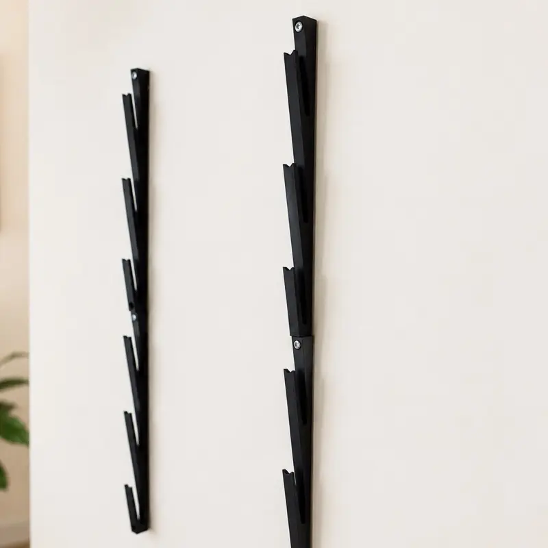 Wall Hanging Vinyl Record Holder Mount - Home Organizer Hook-Rail with 10-15 Kg Load Capacity, Compact Decor for Living Room, Bedroom (Easy Installation)