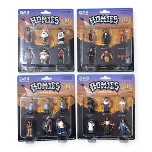 HOMIES 10th Anniversary Series 13 - 6 Figures on Blister Cards- 1:64 Scale Figurines Perfect Hot Wheels Accessories