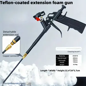 Professional Foam Spray Caulking Gun Upgrade Version, Extended Rod Design, Full Metal Trigger Pump, Easy Clean, Ergonomic, Home Renovation Tool