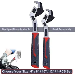 Multifunctional Self-locking Ratchet Wrench, Universal Adjustable Pipe Wrench with Durable Handle, Quick Self Adjusting Locking Wrench, Hand Tools, Tools and Gadgets, Multifunctional Wrench Set