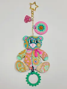 Handpainted GEAR BEAR Candy Girls Backpack Charm