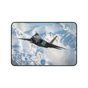 Stealth Fighter Jet Desk Mat | Military Aircraft Mousepad