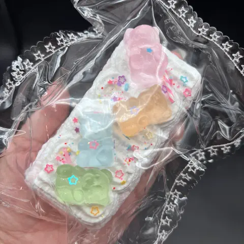 Frozen butter pastel gummy bear cake super cute (read des!)  Taba Squishy Toy