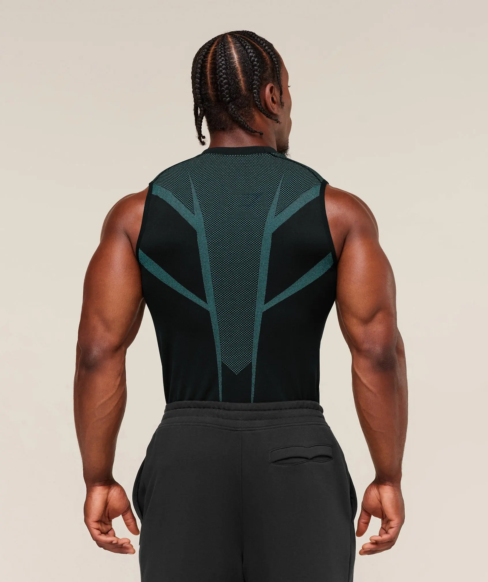 (CLEARANCE) Onyx Men's Onyx Seamless Gym Tank Top, Athletic Workout Shirt, Performance Activewear, Men's Workout T-Shirt (with logo)