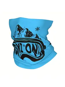 Ski Skiers Skiing Thin Bandana Neck Wrap Scarf Headband Neck Cover