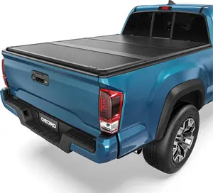OEDRO FRP Hard Tri-fold Tonneau Cover Fold Truck Bed Covers Compatible with 2016-2023 Toyota Tacoma (Excl. Trail Edition), 5ft Bed with Tacoma Bed Rail