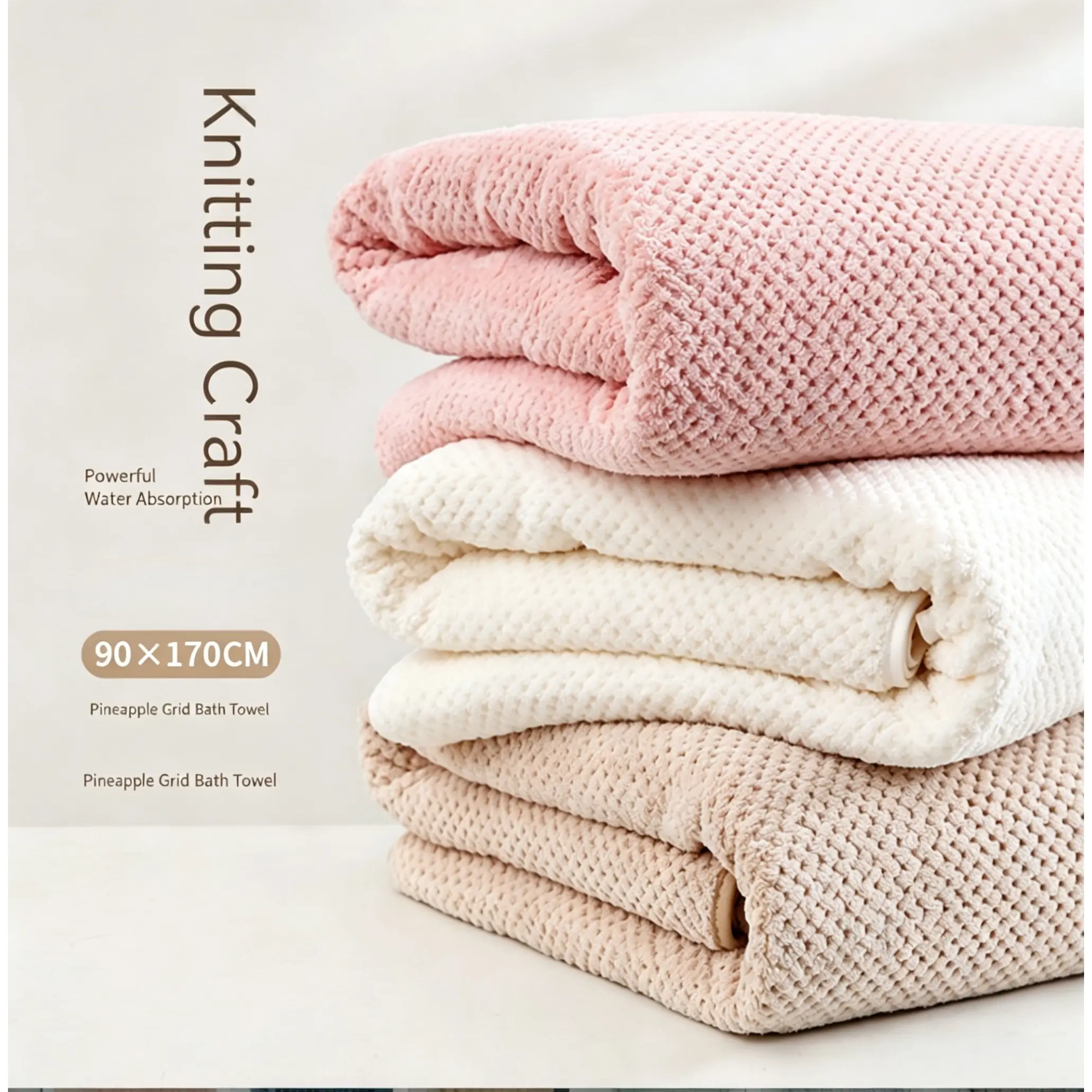 Beach Towel, You Tea Tea Towel, 90×170cm Oversized Triple Durable Bath Towel, Home & Beach Use, Soccer Fan Towel