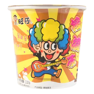 WANT WANT Rock Jelly Chocolate Flavor - 132g Taiwan Childhood Snack, Q-Bounce Jelly Pudding