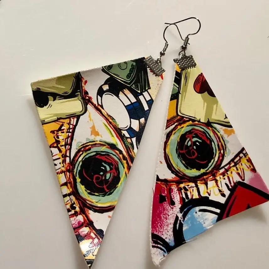 Game Time Leatherette earrings Game Time Leatherette earrings