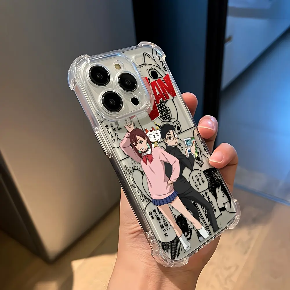 Anime Dandadan Phone Case for iPhone 16 17 15 14 Pro Max/Pro/Air/Plus TPU  Shockproof Trendy Cute Cover Protection Smartphone Casing - TikTok Shop