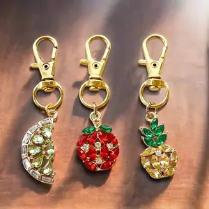 Fruit Purse Charm Set – Tropical Rhinestone Bag Charms