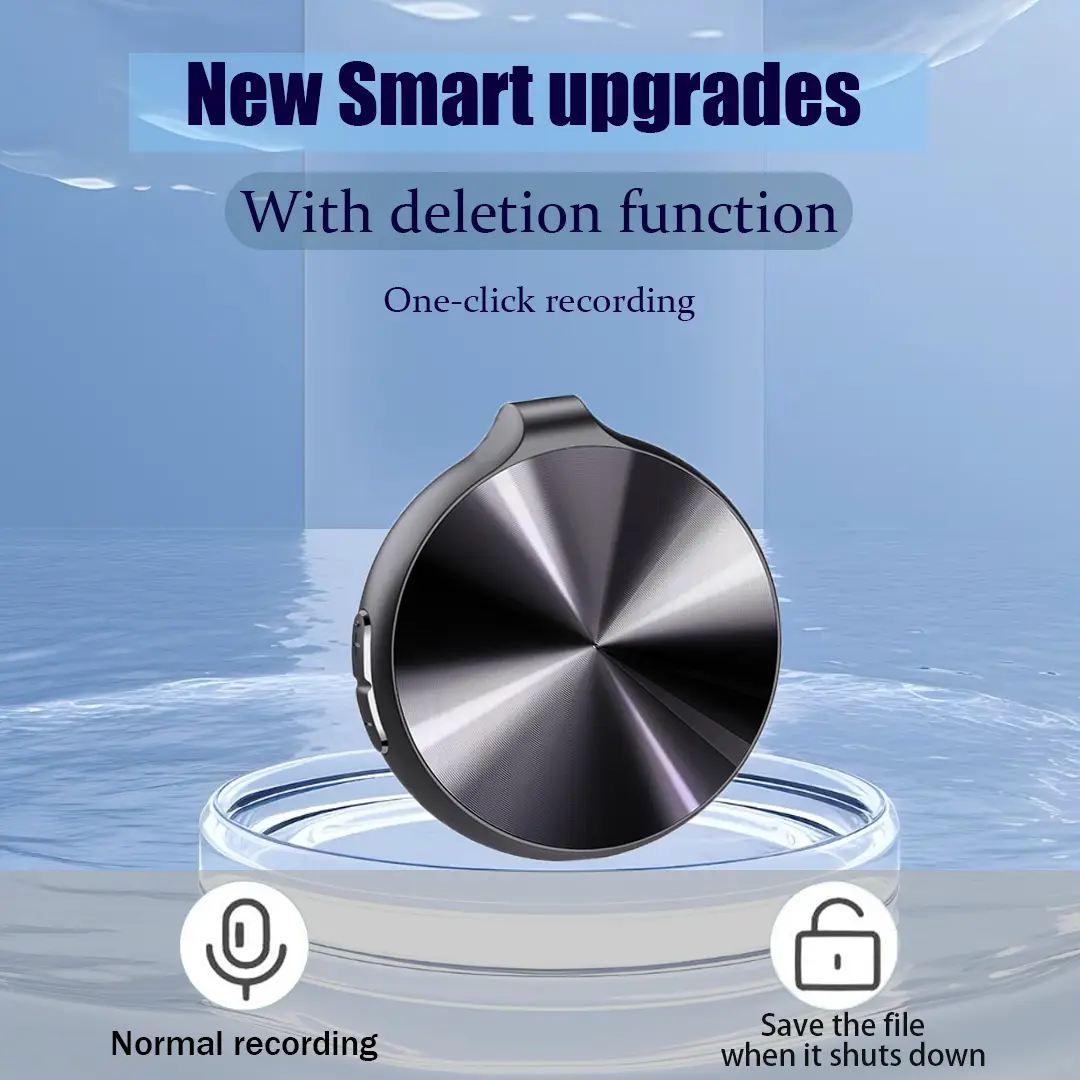 HD Smart Voice Recorder with One-Touch Recording & Playback, Long Battery Life, Outstanding Audio Quality, and Powerful Intelligent Recording Features