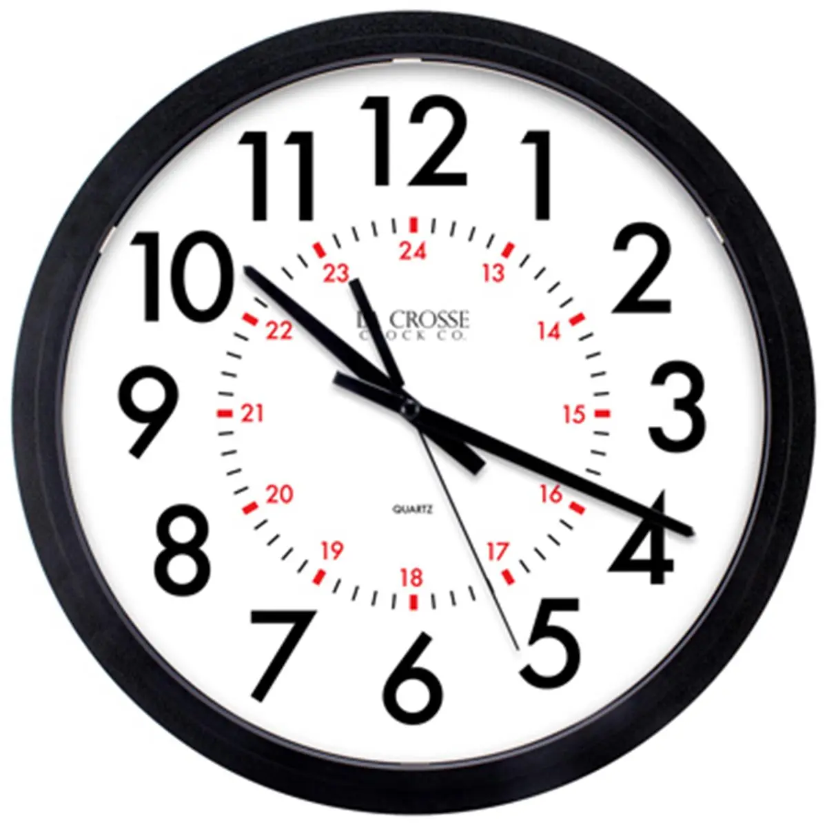 La Crosse Technology Ltd 404-2636 14 in. Battery-Powered Quartz Commercial Wall Clock