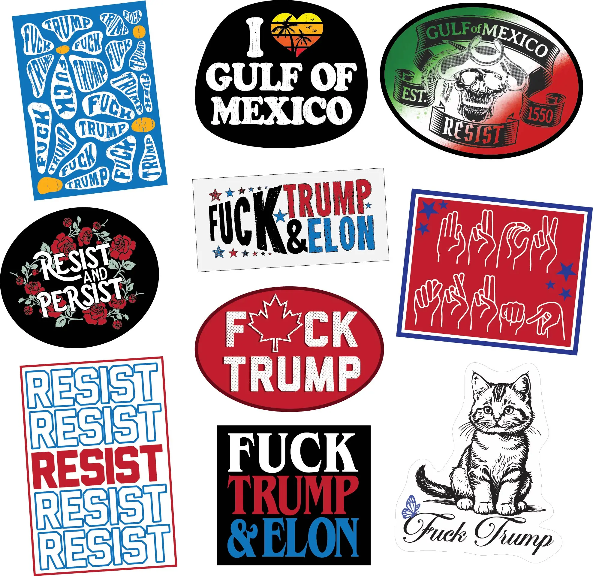 Resist Sticker Extra Large Political Stickers for Adults Funny Adhesives with Memes Funny Stickers with Colorful Graphic Decals Funny Political Multi Resist Sticker Extra Large Political Stickers for Adults Funny Adhesives with Memes Funny Stickers with Colorful Graphic Decals Funny Political Multi