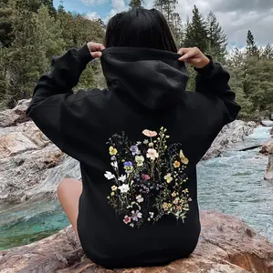 Delicate Pressed Wildflowers hoodie dandy hoodie