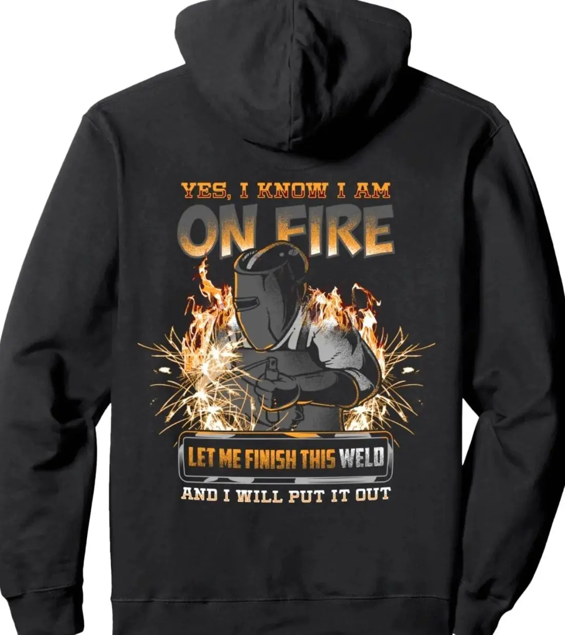 Welder Funny Saying Welding For Men Boilermaker Pullover Hoodie