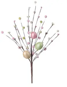 15" Pearlized Easter Egg & Pip Spray in Light Colors