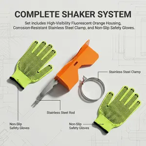 Reciprocating Saw Paint Shaker Mount with Cable Ties &Gloves Spray Can Mixing Tool with One-Click Adjustment Made of Stainless Steel Fits 2 To 3 Inch Cans Efficient Mixing Tool for Artist House & DIY NEW