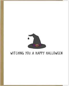 Witching You A Happy Halloween Card