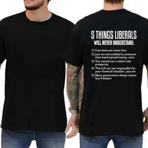 5 Things Liberals Will Never Understand T-shirt, Funny Shirts, Trump Supporters Shirt, Republican Tee