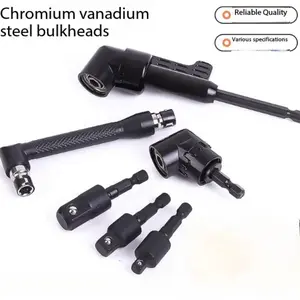 17-Piece Flexible Drill Bit Extension Tool Set, Includes 3 Rotating Socket Adapters, 2 Hex Shank Bits, 10 Screwdriver Bits, Bendable Extender, Rotatable Socket Adapters