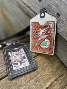 Statement Leather Lanyards – ID + Card Holder